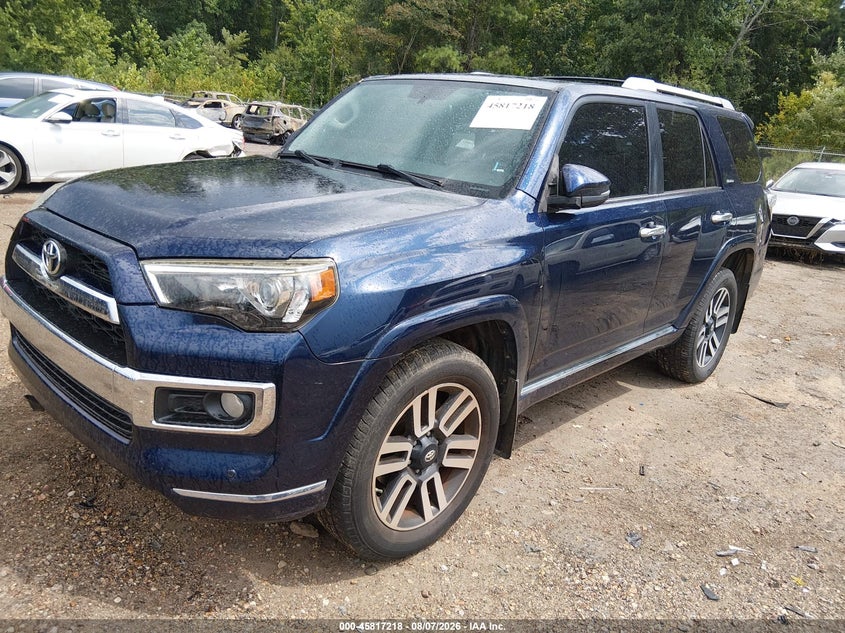 Vin: jtebu5jr5e5178970, lot: 46316099, toyota 4runner limited 20142