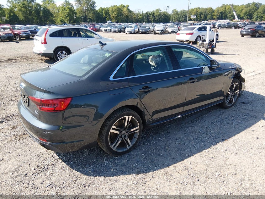 Vin: wauenaf46hn048122, lot: 46316111, audi a4 premium plus 20174