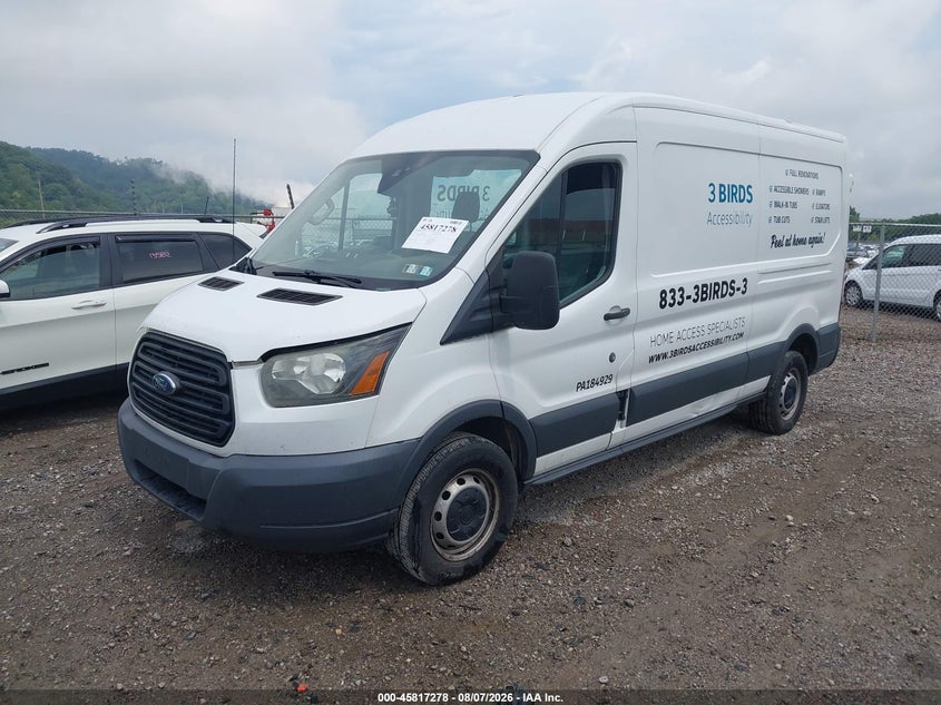 Vin: 1ftne2cm7fka08188, lot: 46316159, ford transit-150 20152