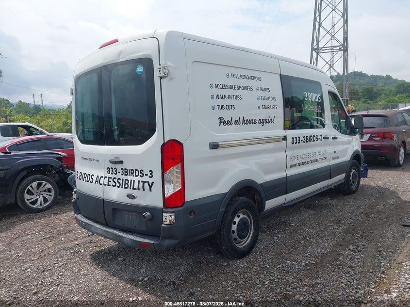 Vin: 1ftne2cm7fka08188, lot: 46316159, ford transit-150 20154