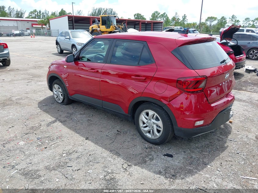 Vin: kmhrb8a37nu197205, lot: 46316168, hyundai venue se 20223