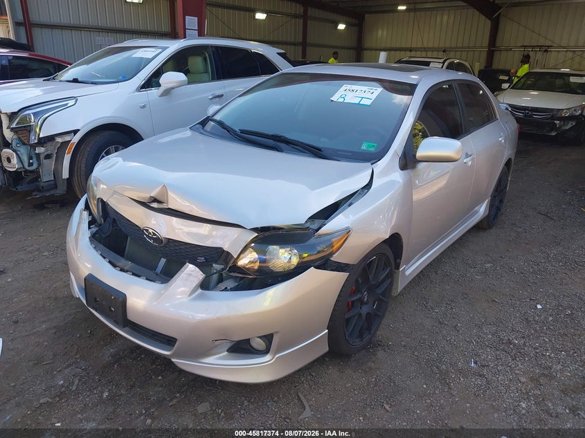 Vin: 2t1bu4ee4ac463503, lot: 46316255, toyota corolla s 20102