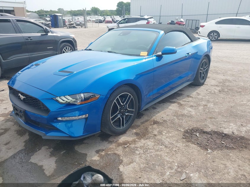 Vin: 1fatp8uh6m5123047, lot: 46316277, ford mustang ecoboost premium 20212
