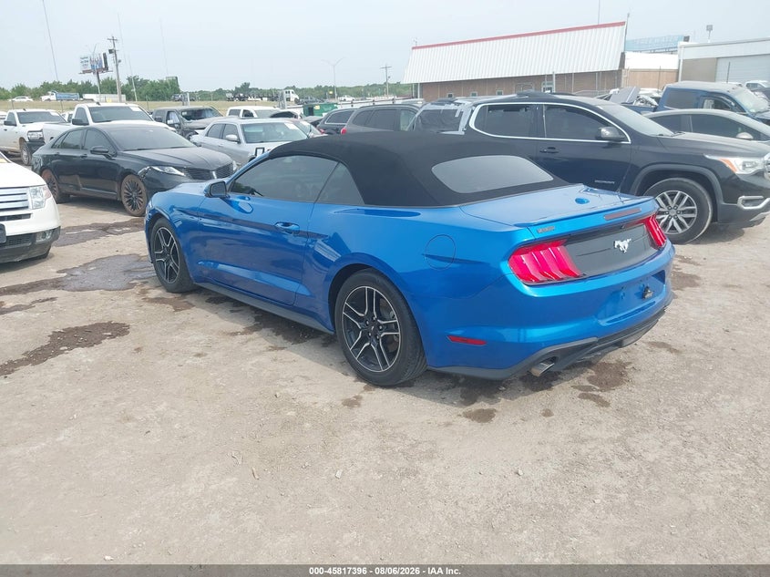 Vin: 1fatp8uh6m5123047, lot: 46316277, ford mustang ecoboost premium 20213