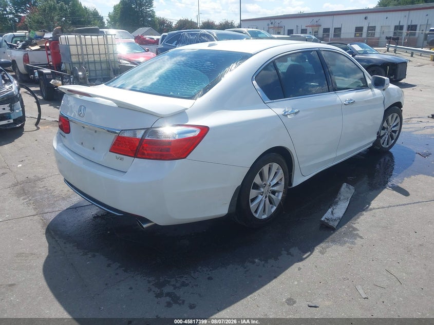 Vin: 1hgcr3f83da005132, lot: 46316280, honda accord ex-l v-6 20134
