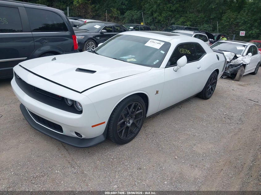 Vin: 2c3cdzfj3hh634050, lot: 46316287, dodge challenger r/t scat pack 20172