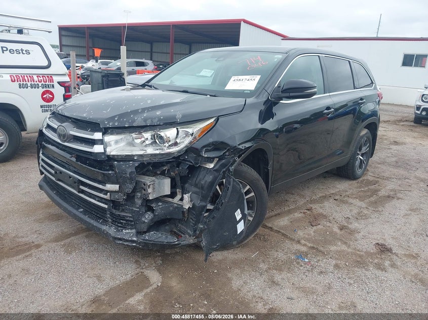 Vin: 5tdbzrfh3ks958601, lot: 46316335, toyota highlander le 20192