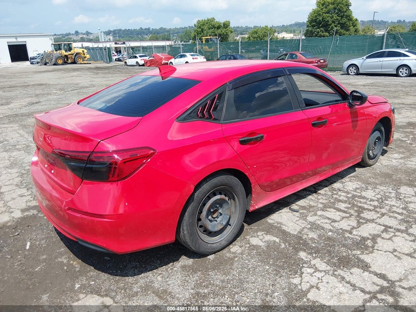 Vin: 2hgfe2f27nh544550, lot: 46316446, honda civic lx 20224