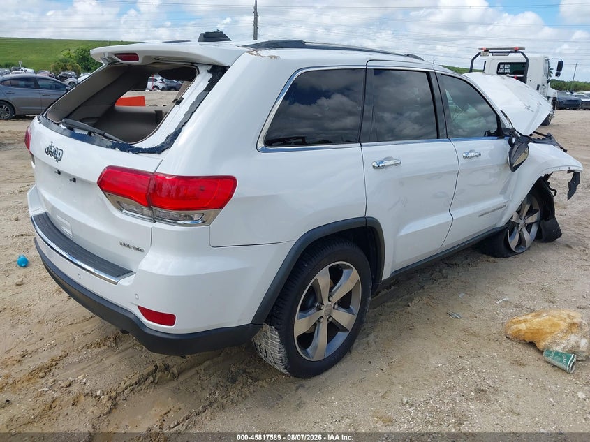 Vin: 1c4rjebg5fc126034, lot: 46316470, jeep grand cherokee limited 20154