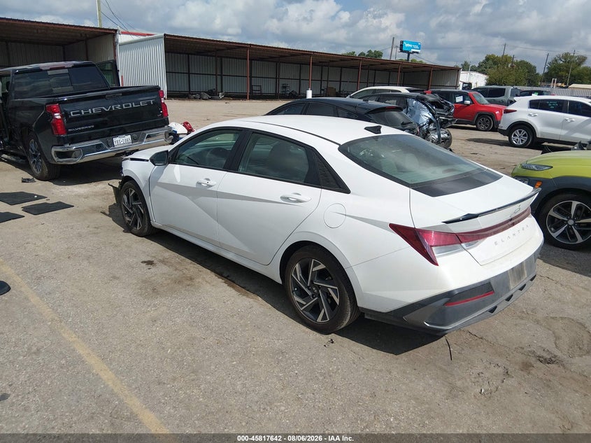 Vin: kmhlm4dg4su985264, lot: 46316523, hyundai elantra sel sport 20253