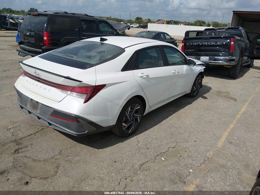 Vin: kmhlm4dg4su985264, lot: 46316523, hyundai elantra sel sport 20254