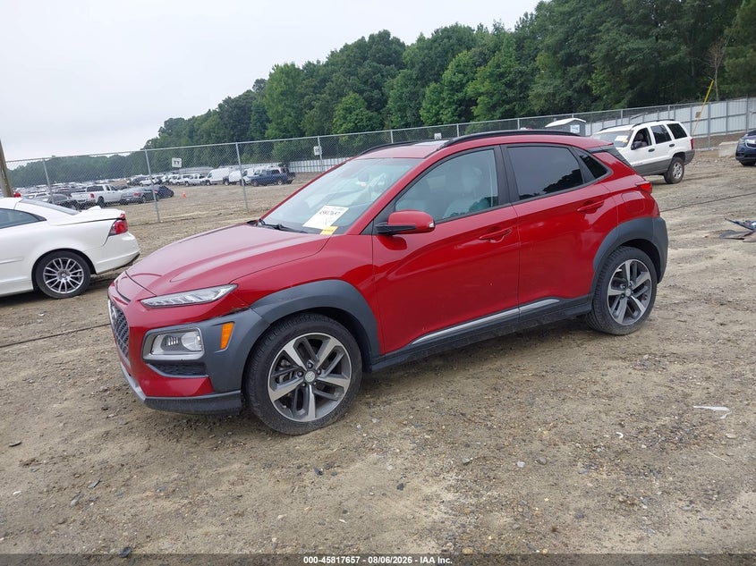 Vin: km8k53a56lu523618, lot: 46316538, hyundai kona ultimate 20202