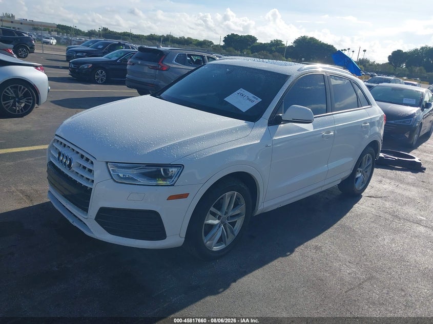 Vin: wa1bccfs1jr010876, lot: 46316541, audi q3 2.0t premium/2.0t sport premium 20182
