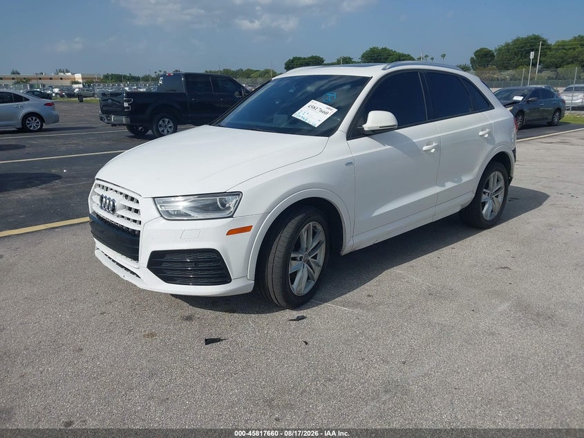 Vin: wa1bccfs1jr010876, lot: 46316541, audi q3 2.0t premium/2.0t sport premium 20182