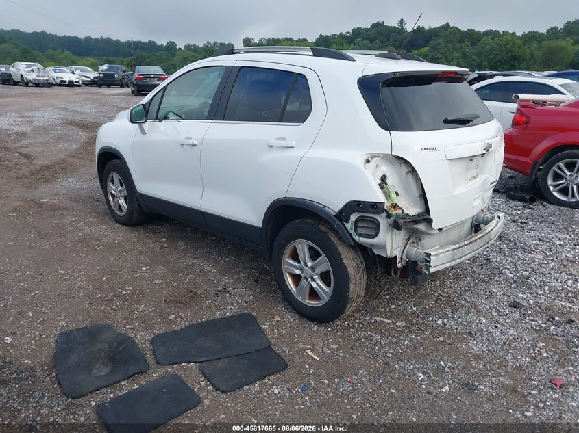 Vin: kl7cjpsb2gb512422, lot: 46316546, chevrolet trax lt 20163