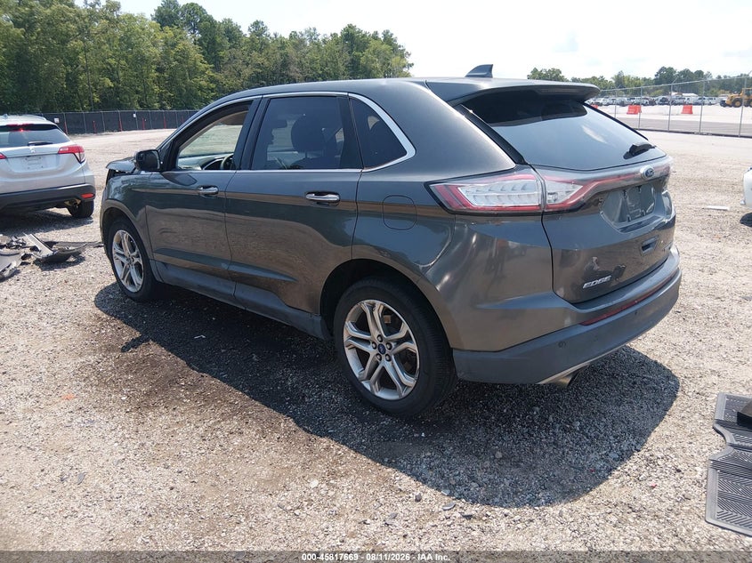 Vin: 2fmpk3k92jbb07973, lot: 46316550, ford edge titanium 20183