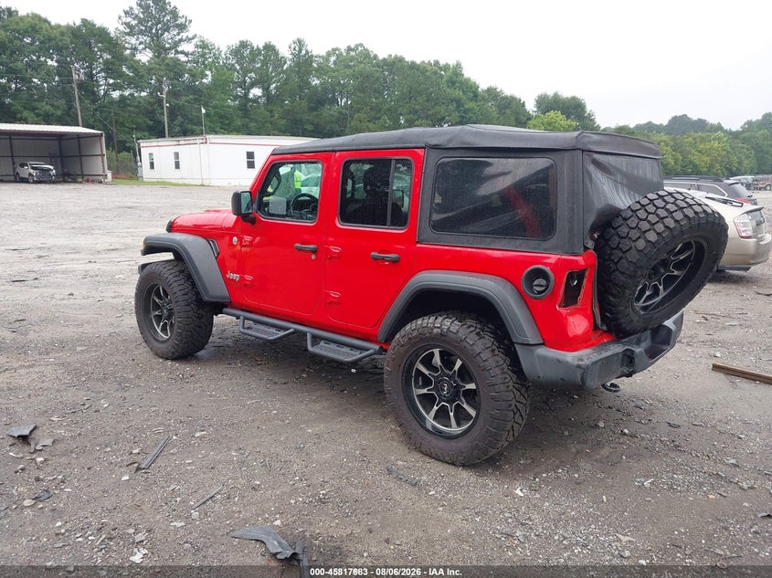 Vin: 1c4hjxdn5mw532698, lot: 46316564, jeep wrangler unlimited sport s 4x4 20213