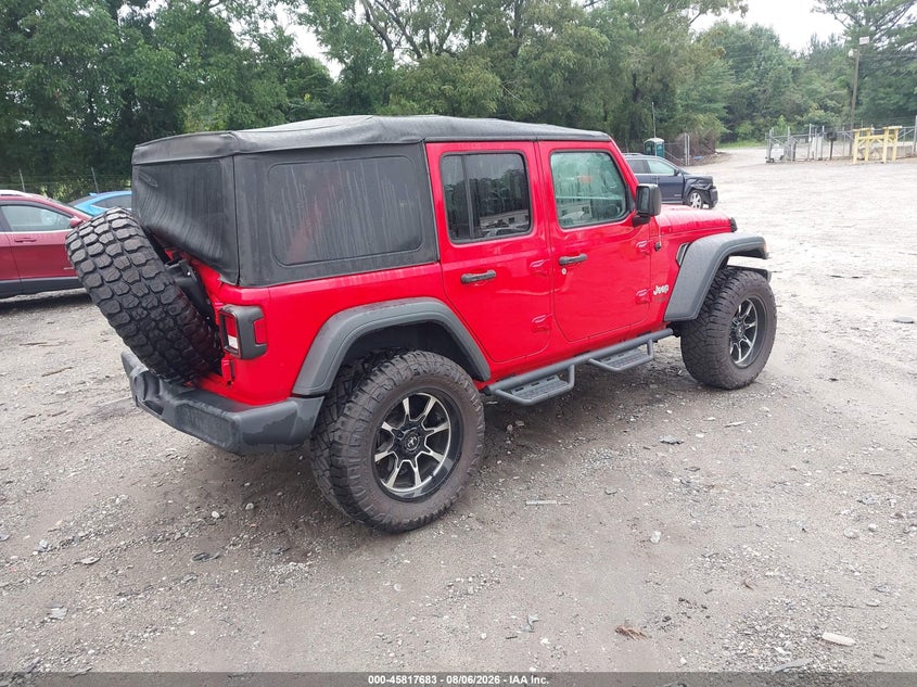 Vin: 1c4hjxdn5mw532698, lot: 46316564, jeep wrangler unlimited sport s 4x4 20214
