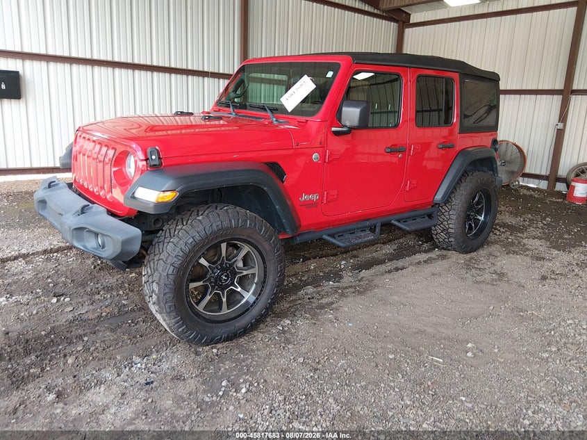 Vin: 1c4hjxdn5mw532698, lot: 46316564, jeep wrangler unlimited sport s 4x4 20212