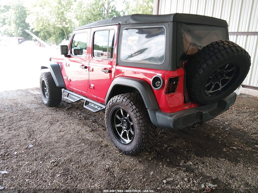 Vin: 1c4hjxdn5mw532698, lot: 46316564, jeep wrangler unlimited sport s 4x4 20213