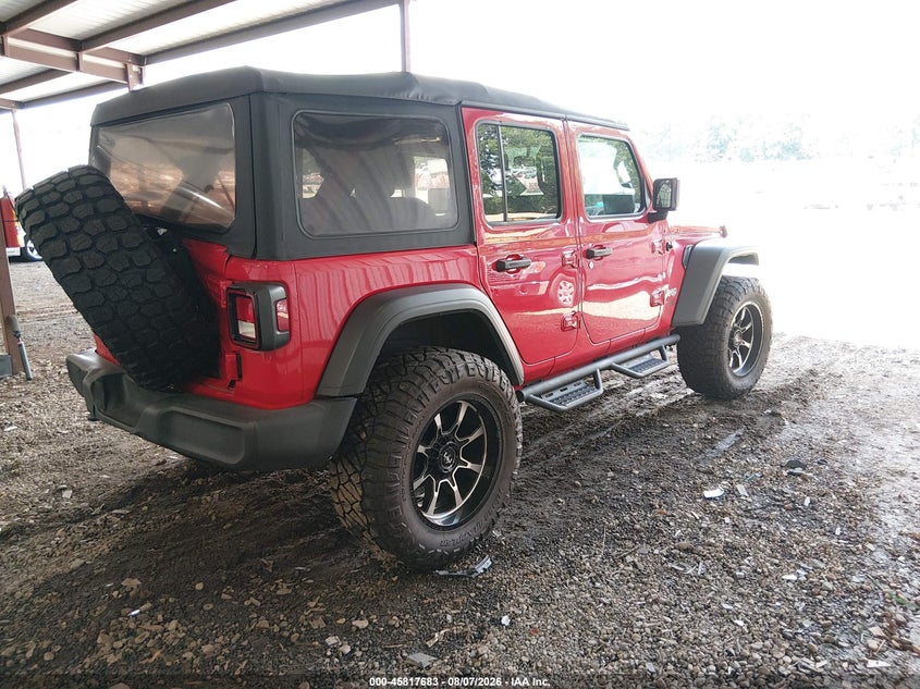 Vin: 1c4hjxdn5mw532698, lot: 46316564, jeep wrangler unlimited sport s 4x4 20214