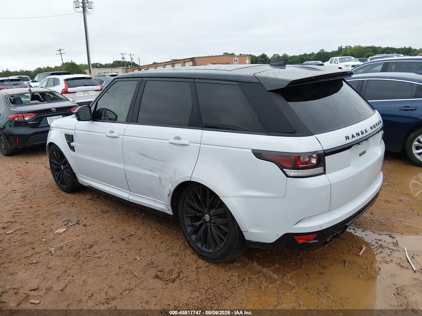 Vin: salwz2fe8ha165145, lot: 46316628, land rover range rover sport 5.0l v8 supercharged svr 20173