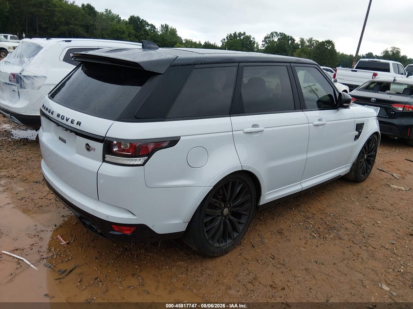 Vin: salwz2fe8ha165145, lot: 46316628, land rover range rover sport 5.0l v8 supercharged svr 20174
