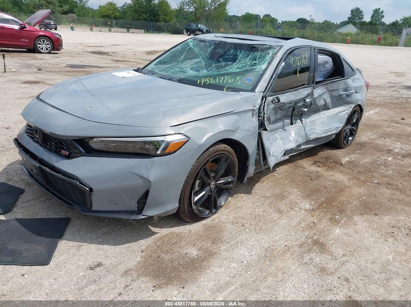 Vin: 2hgfe1e58sh472792, lot: 46316649, honda civic si base w/high performance summer tires/ 20252