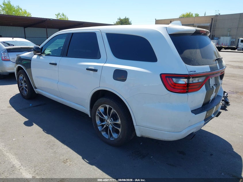 Vin: 1c4rdjdg6kc799003, lot: 46316652, dodge durango gt plus awd 20193
