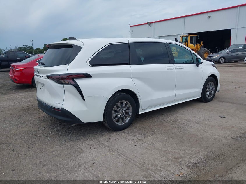 Vin: 5tdkrkecxss246874, lot: 46316706, toyota sienna le 20254