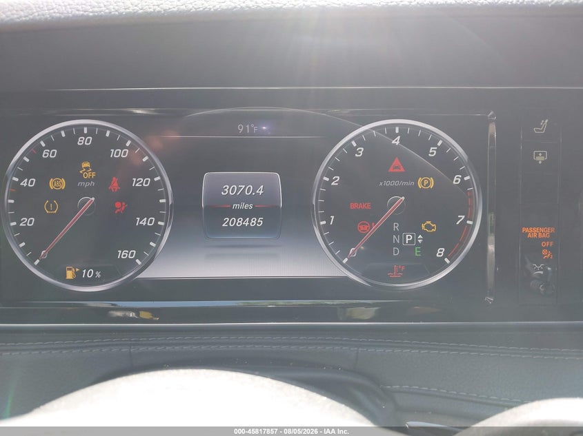 2015 MERCEDES-BENZ S 550 auction photo 7