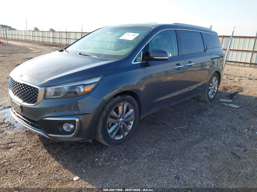 Vin: kndme5c13g6171529, lot: 46316747, kia sedona sx luxury 20162