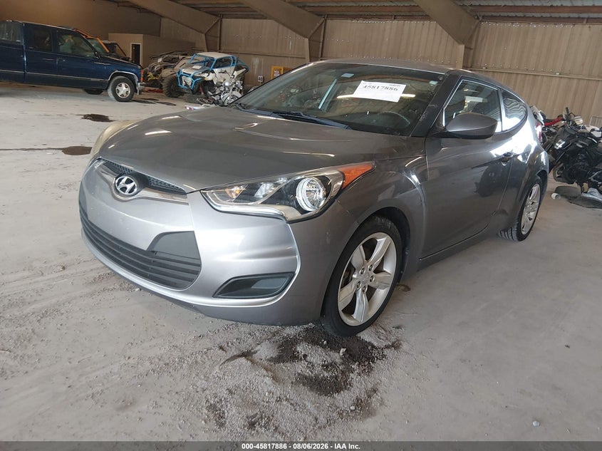 Vin: kmhtc6ad4eu214803, lot: 46316767, hyundai veloster base w/black 20142