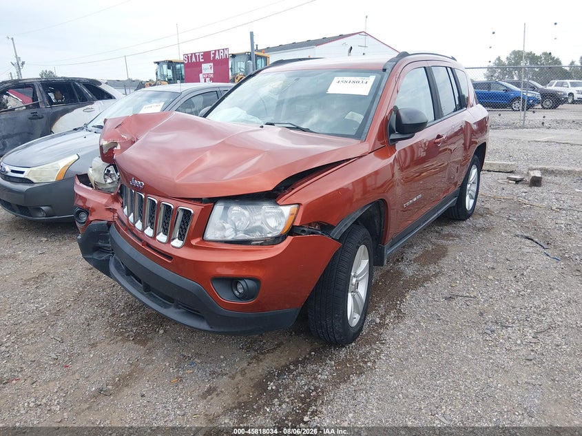 Vin: 1c4njcbb6cd602949, lot: 46316915, jeep compass sport 20122