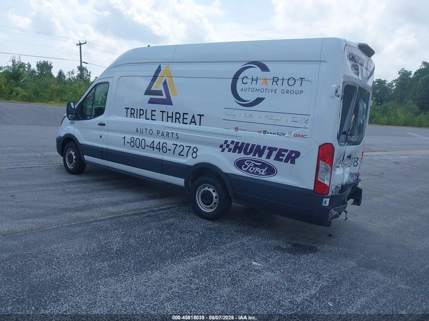Vin: 1ftbr3x8xpka46218, lot: 46316920, ford transit-250 cargo van 20233