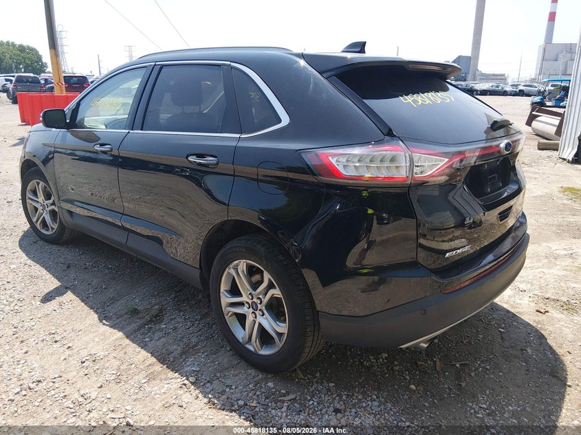 Vin: 2fmpk4k95hbb76284, lot: 46317016, ford edge titanium 20173