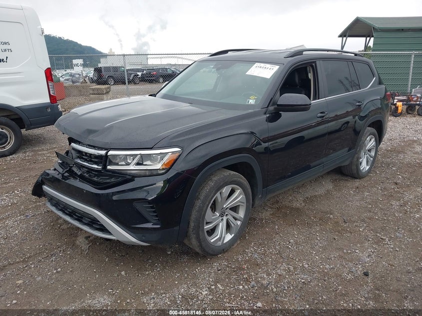 Vin: 1v2hr2caxmc591854, lot: 46317026, volkswagen atlas 3.6l v6 se w/technology 20212