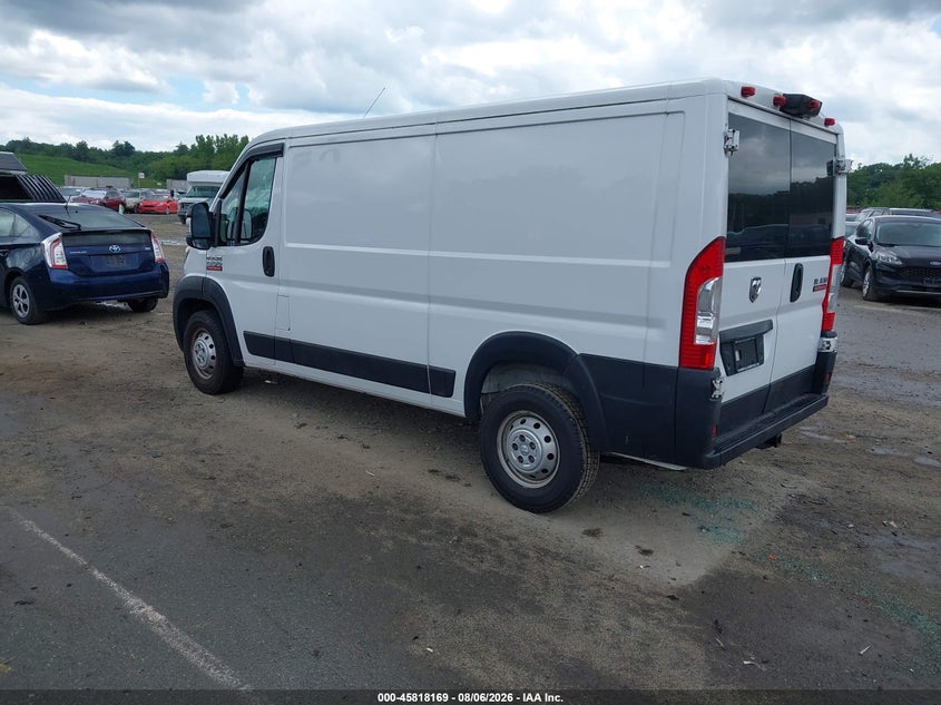 Vin: 3c6trvag7le107786, lot: 46317050, ram promaster 1500 low roof 136 wb 20203