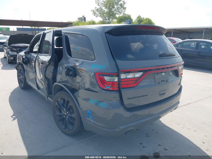 Vin: 1c4rdhdgxnc159034, lot: 46317100, dodge durango gt plus rwd 20223