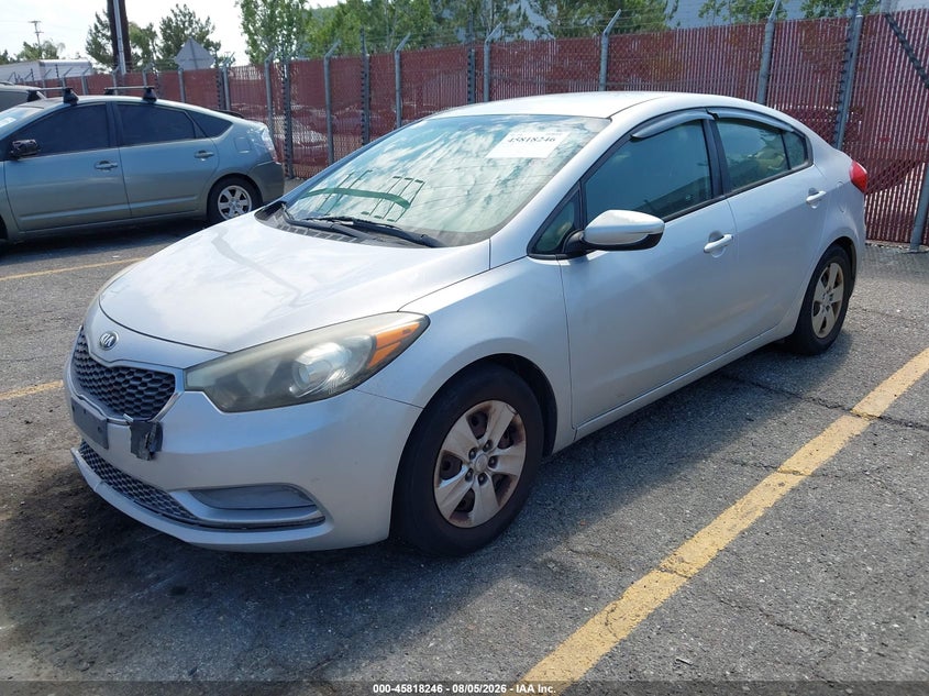 Vin: knafk4a6xf5426124, lot: 46317127, kia forte lx 20152