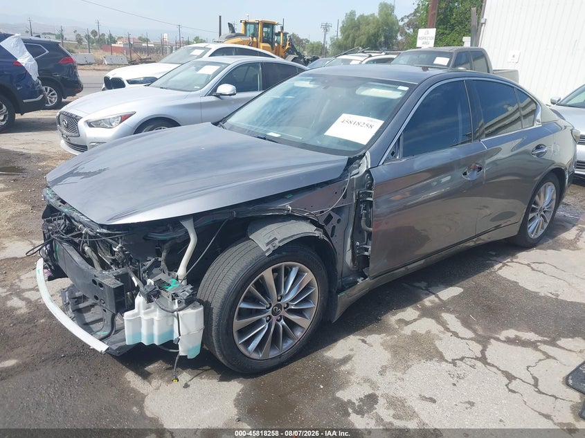 Vin: jn1ev7ap7lm203107, lot: 46317139, infiniti q50 luxe 20202