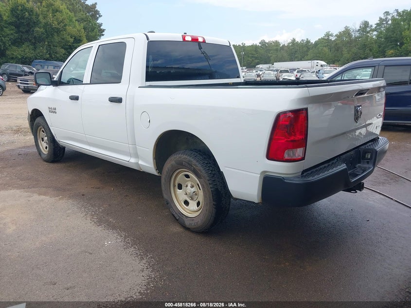 Vin: 1c6rr7kg5js313090, lot: 46317147, ram 1500 tradesman  4x4 5'7 box 20183