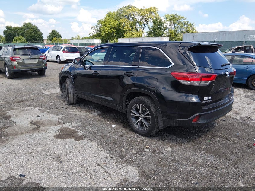 Vin: 5tdbzrfh2hs471690, lot: 46317155, toyota highlander le 20173