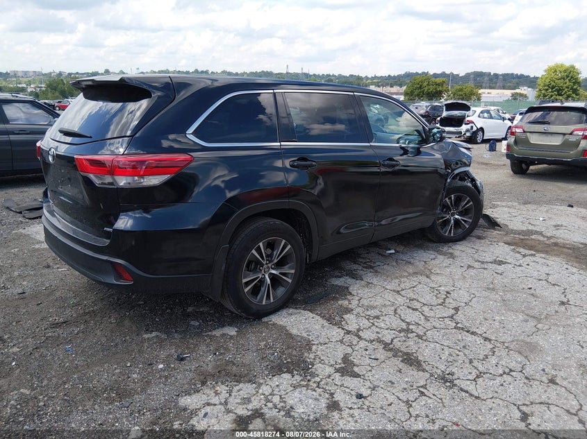 Vin: 5tdbzrfh2hs471690, lot: 46317155, toyota highlander le 20174