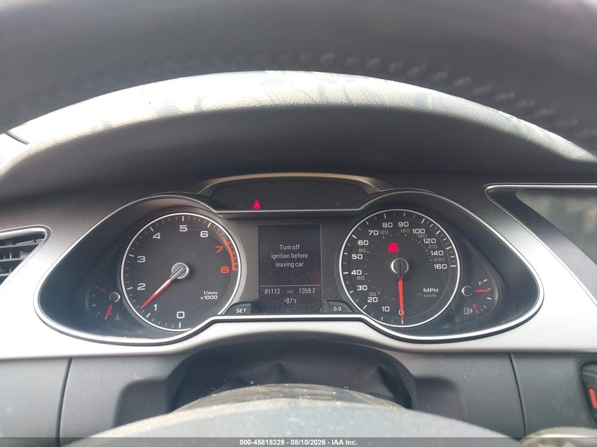 2014 AUDI A4 auction photo 7