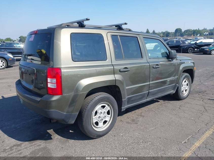 Vin: 1c4njpba7gd527375, lot: 46317219, jeep patriot sport 20164
