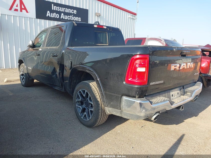 Vin: 1c6srfjp1sn561835, lot: 46317334, ram 1500 laramie  4x4 5'7 box 20253