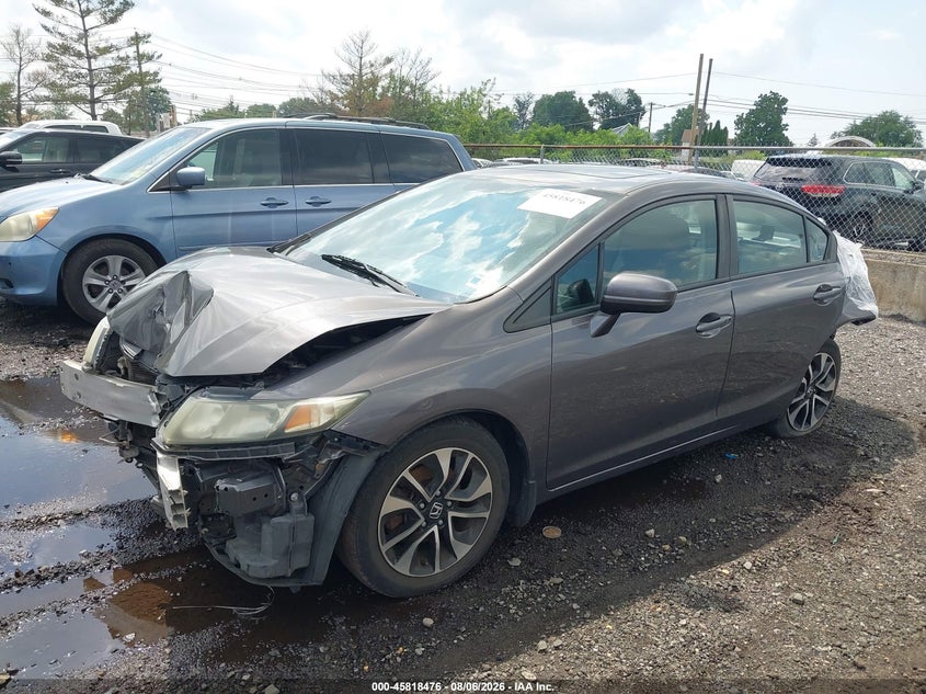 2015 Honda Civic, По кругу, IAAI, VIN 19XFB2F87FE055283 — фото 2