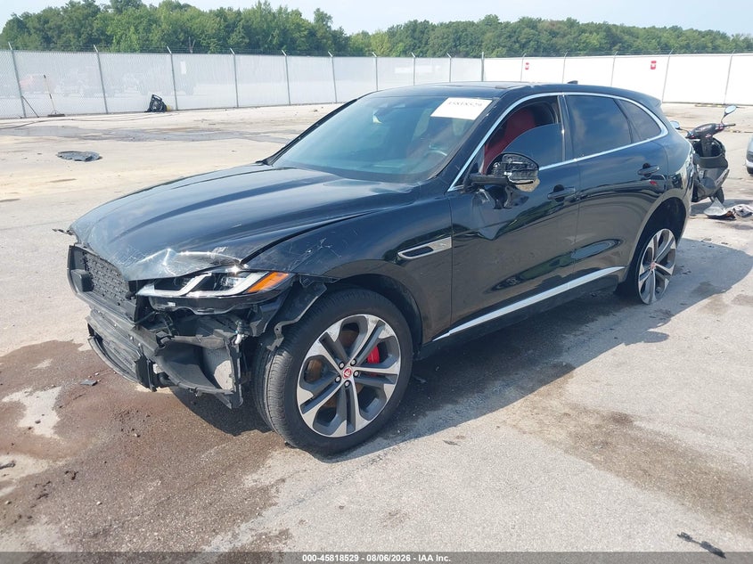 Vin: sadct2fu9pa712185, lot: 46317410, jaguar f-pace r-dynamic s p400 awd automatic 20232