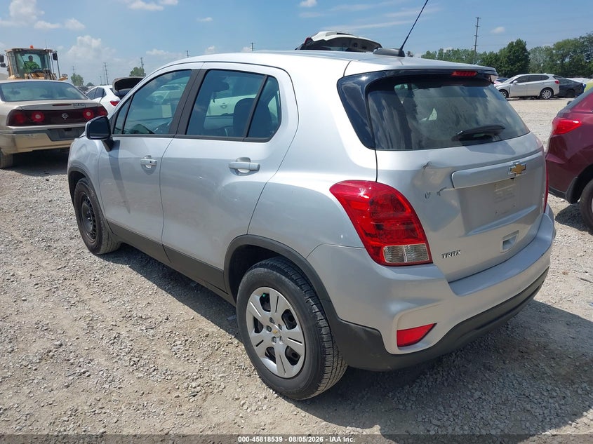 Vin: kl7cjksb1hb176766, lot: 46317420, chevrolet trax ls 20173